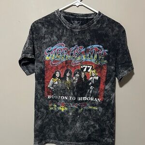 Aerosmith '77 Graphic Short Sleeve Tee - Black Wash